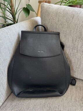 Pixie Mood Mini Kim Vegan Backpack/Crossbody Bag in Black